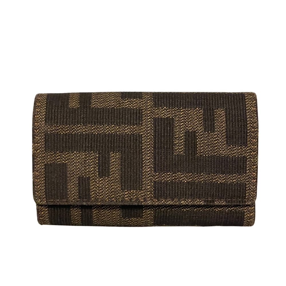 Authentic Fendi Zucca 6-Key Holder